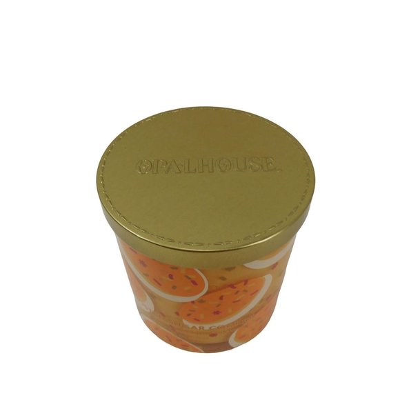 Opalhouse 15.1oz Lidded Glass Jar 2-Wick Candle frosted Sugar Cookies Soy Wax - Picture 3 of 9